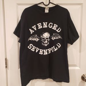 AVENGED SEVENFOLD classic band tee Large